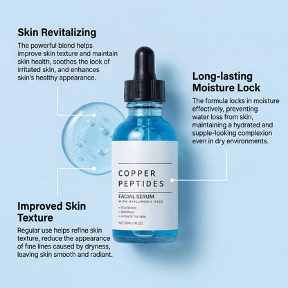 TitanGlow Copper Peptide Serum for tightening, repairing and hydrating skin